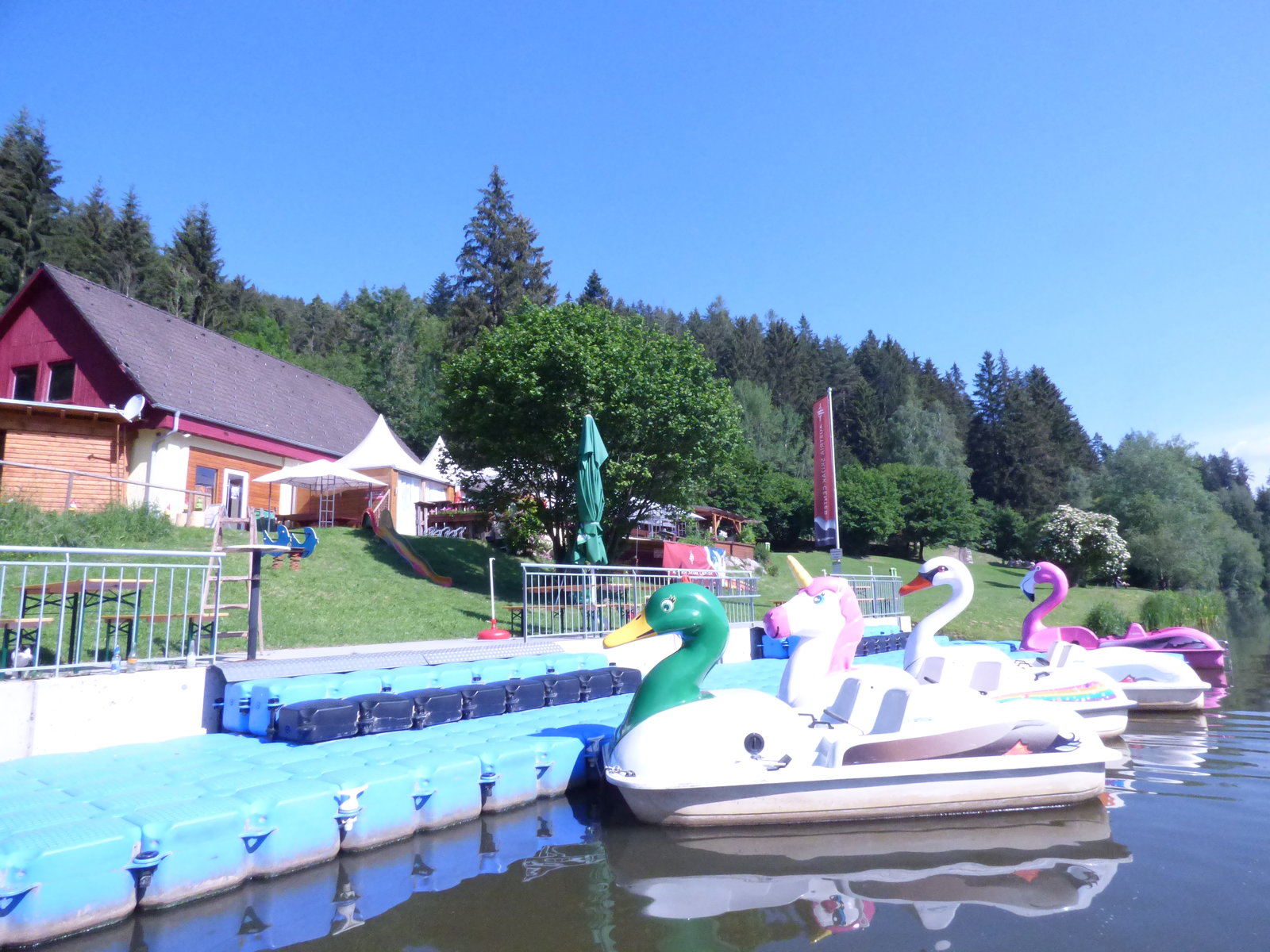 Tretbootverleih bei Michi's Seeschenke im Bezirk Leoben